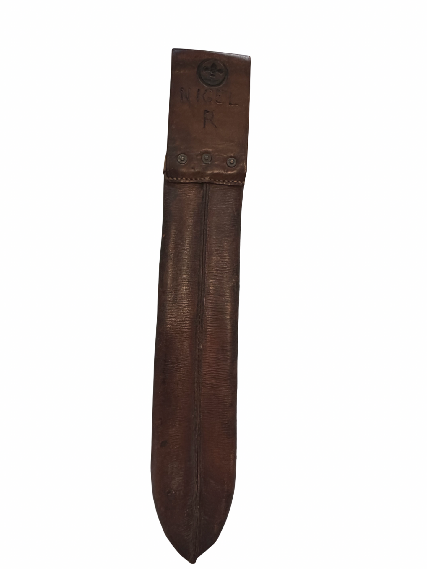 Original British WW2 Military Machete & Leather Scabbard Sheffield 1945 Jungle Fighting Knife