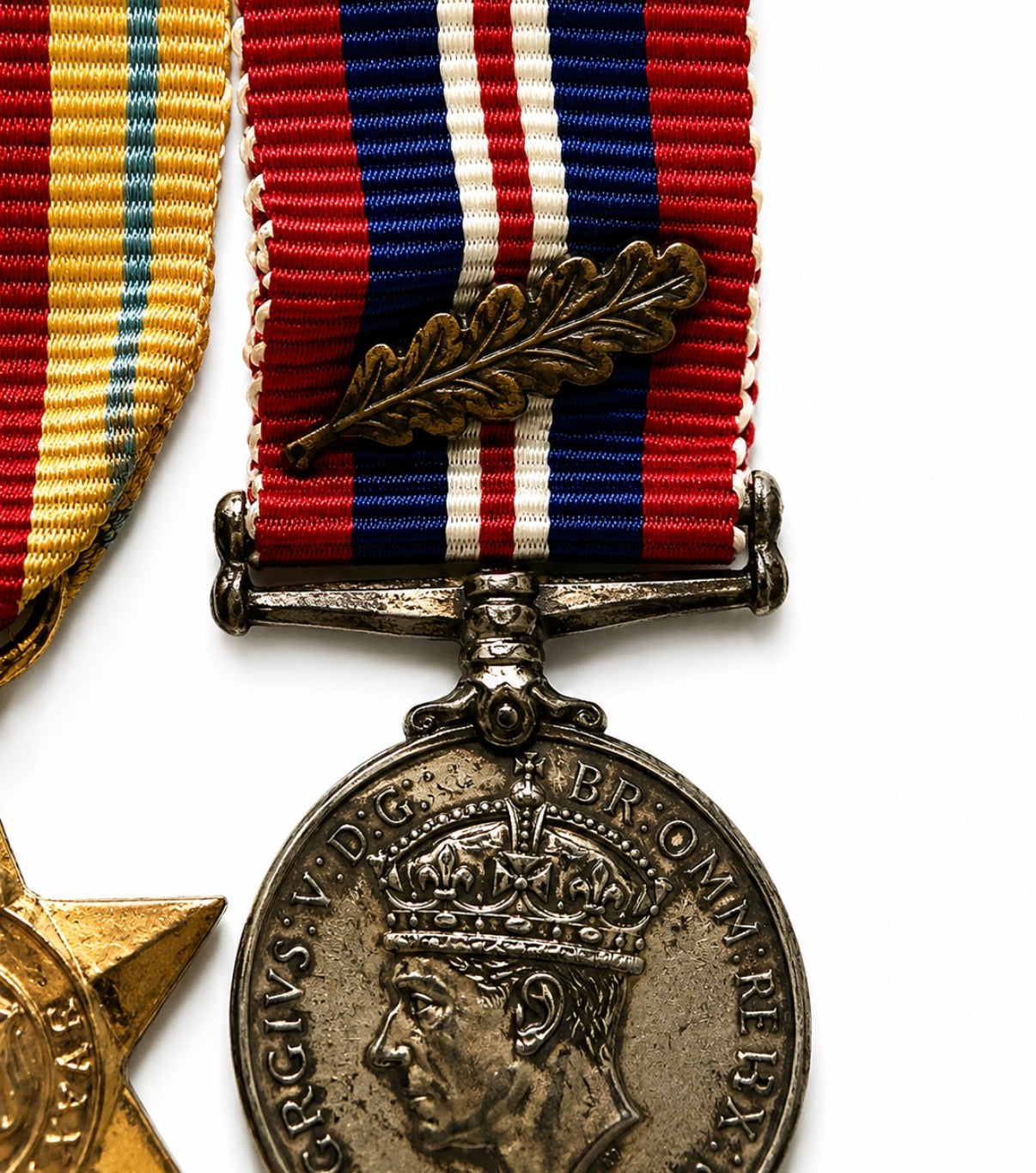 Original WW2 British Miniature Medal Group Atlantic Star France Germany Clasp Africa Star MID Oak Leaf