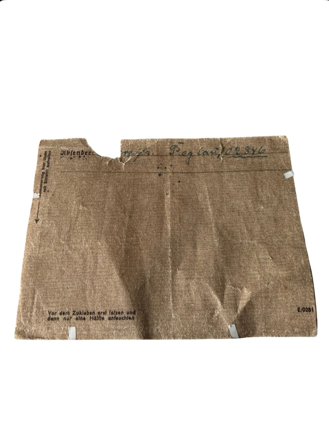 WW2 German Feldpost Envelope – Dated 1944 – Original Third Reich Military Mail Cover