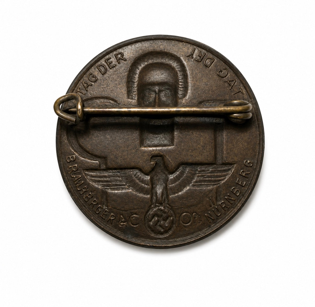 Original 1934 German Tag Der Arbeit Badge – Day of Labour Tinnie Nürnberg