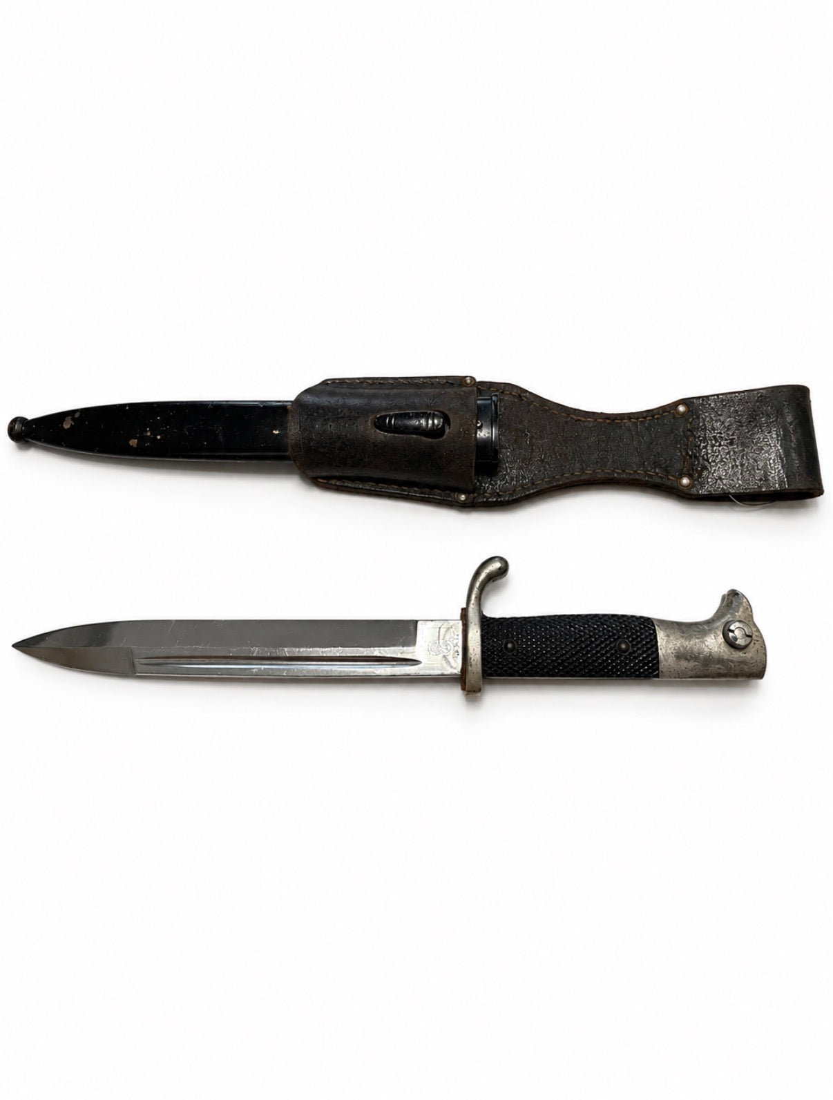 Original German WW2 K98 Dress Bayonet By WKC With Scabbard & Frog