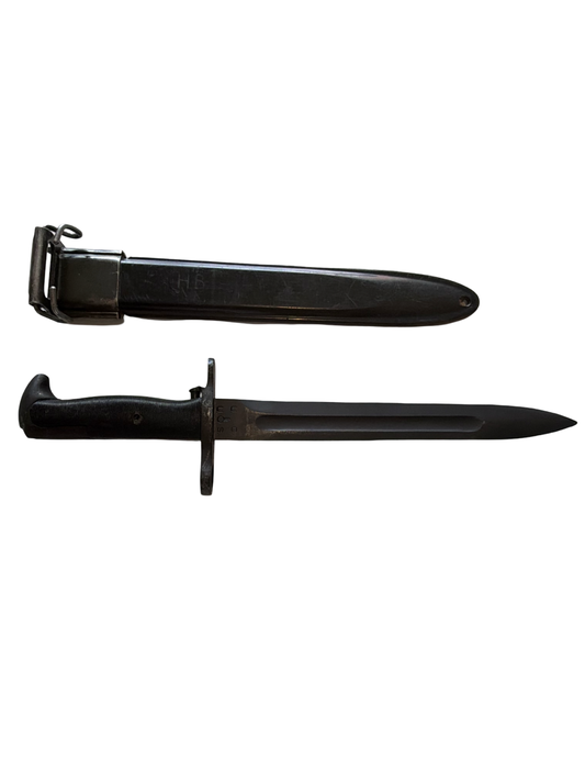 Original WW2 US M1 Garand M6 Bayonet & Scabbard U.C. Marked American Fighting Knife