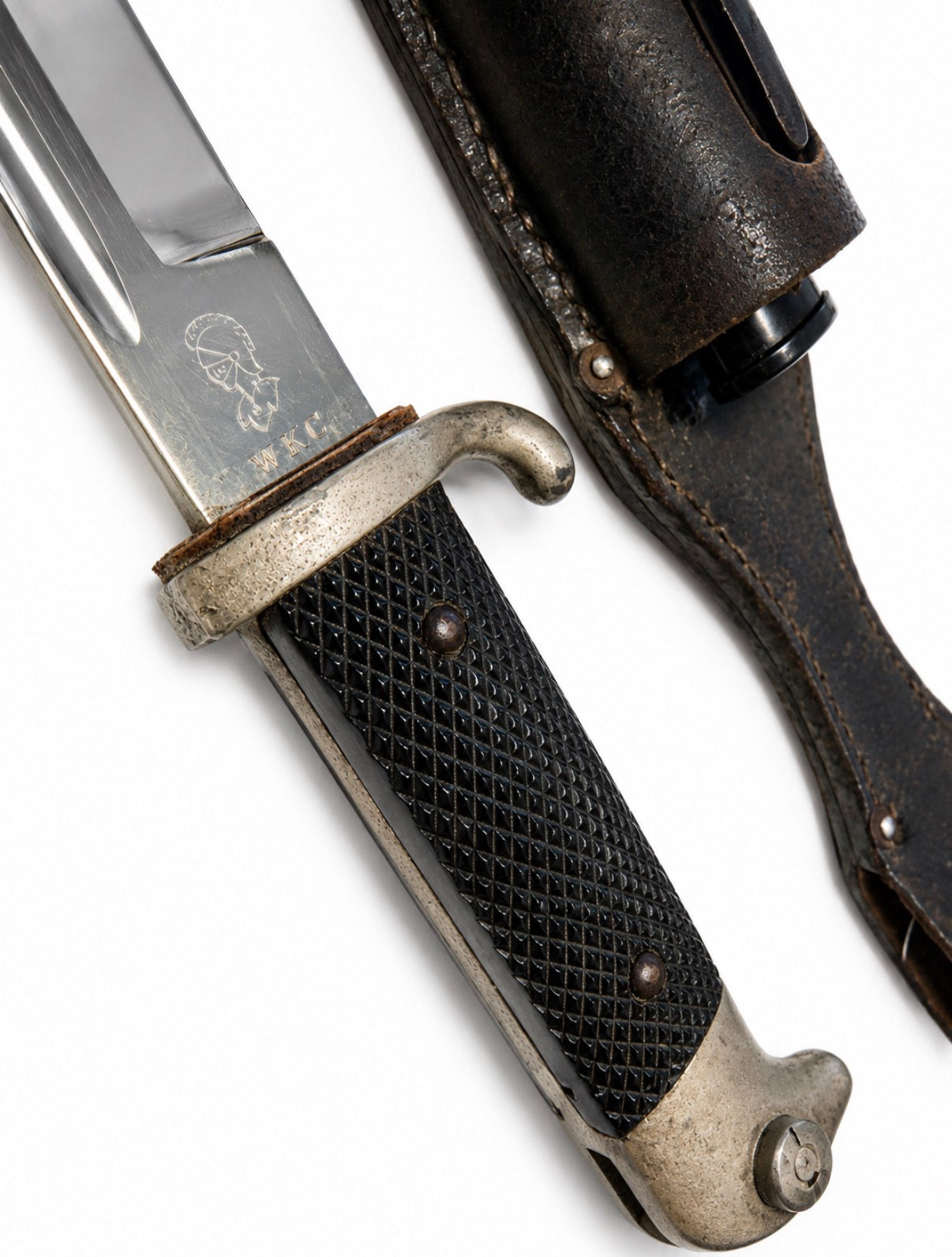Original German WW2 K98 Dress Bayonet By WKC With Scabbard & Frog