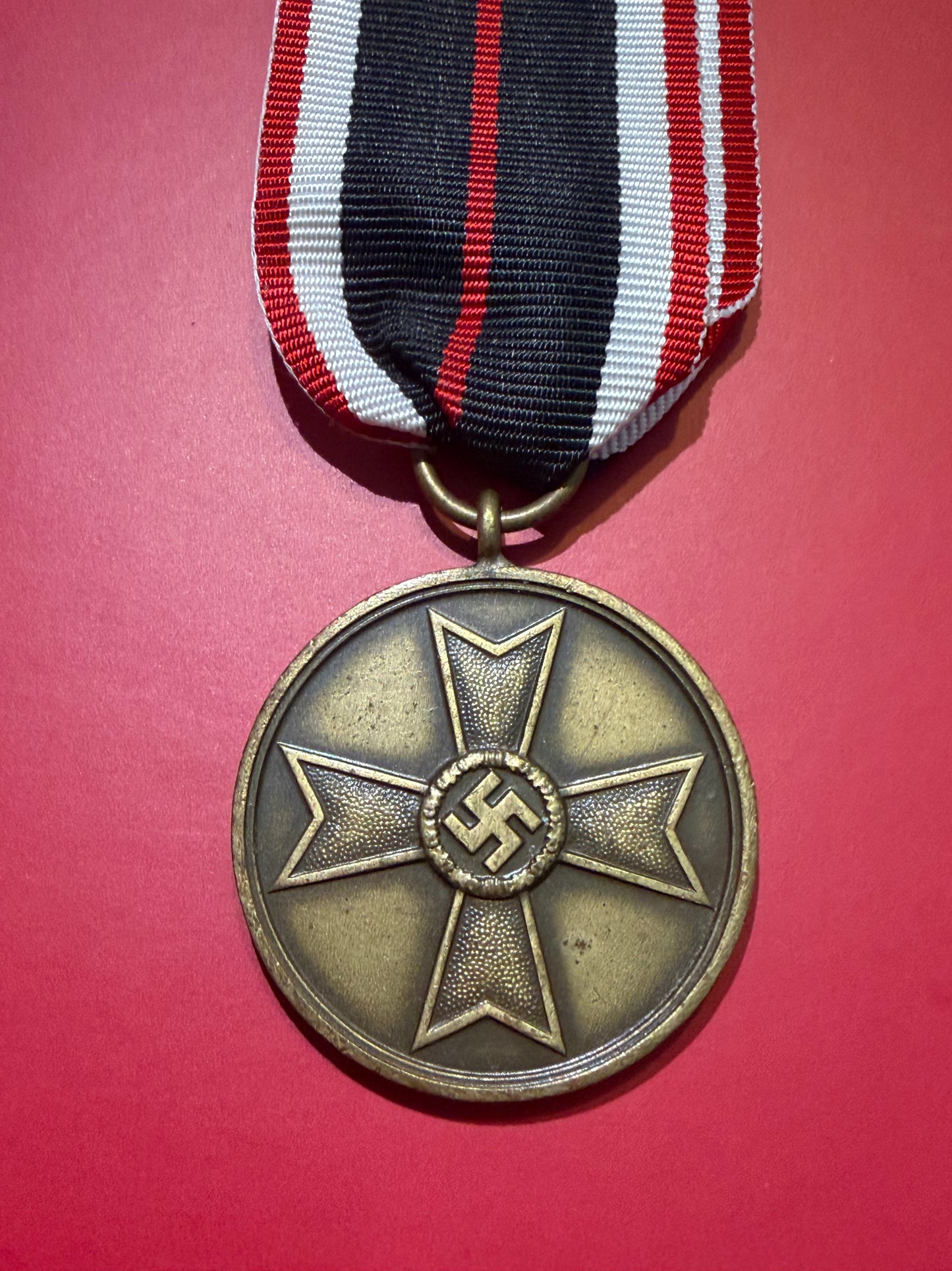 Original WW2 German War Merit Medal 1939 (Kriegsverdienstmedaille) With Ribon