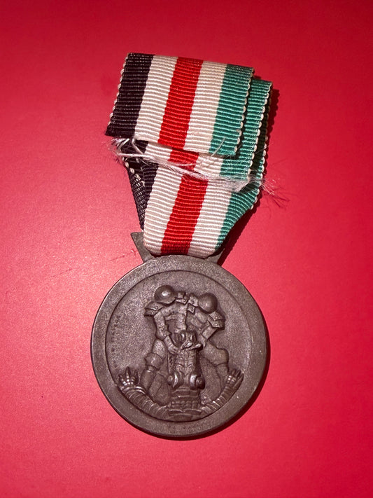 Original WW2 Italo-German Africa Campaign Medal (Bronze) With Ribbon