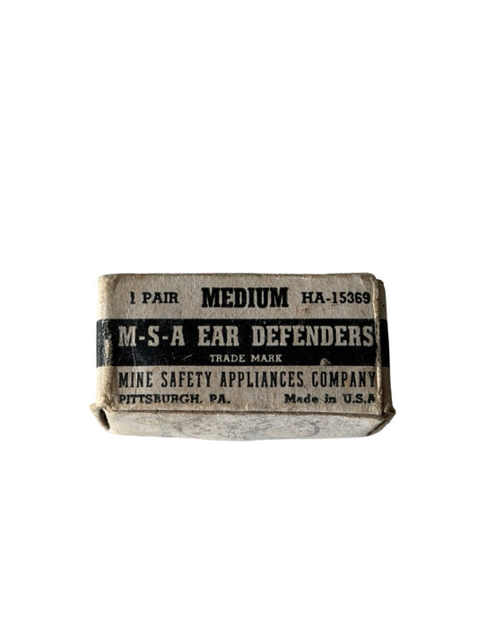 WW2 U.S. Army Air Forces MSA Ear Defenders – Original Boxed Hearing Protection
