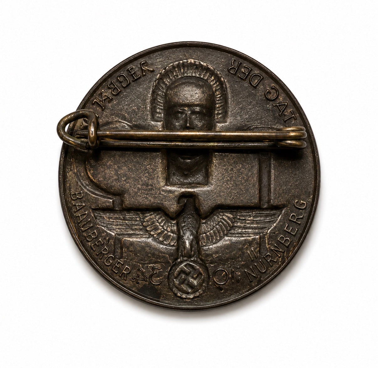 Original 1934 German Tag Der Arbeit Badge – Day of Labour Tinnie Nürnberg