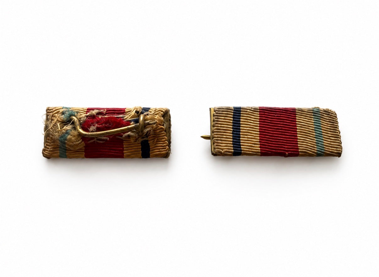Original British Army WW2 Africa Star Ribbon Bars Pair – Uniform Medal Ribbon Bars