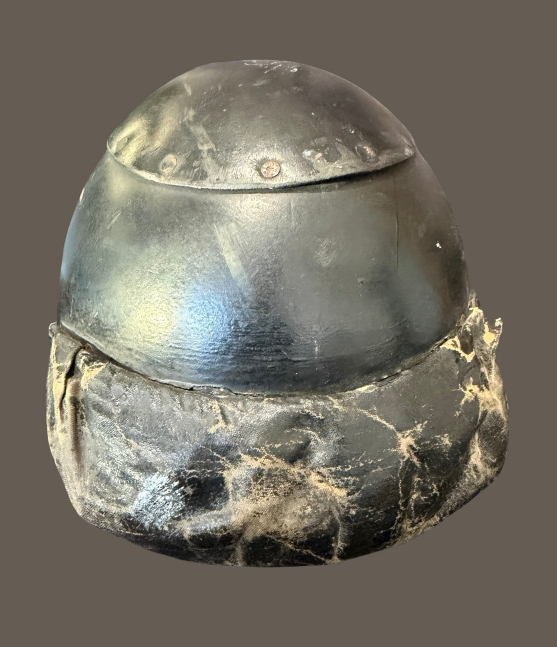 WW2 British Army RAC Tank Crew Helmet Original Royal Armoured Corps Tanker Helmet Size 6 7/8