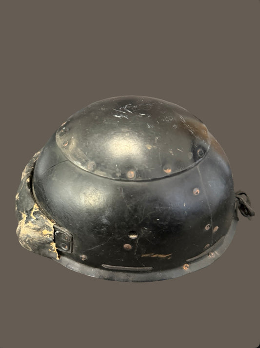 WW2 British Army RAC Tank Crew Helmet Original Royal Armoured Corps Tanker Helmet Size 6 7/8