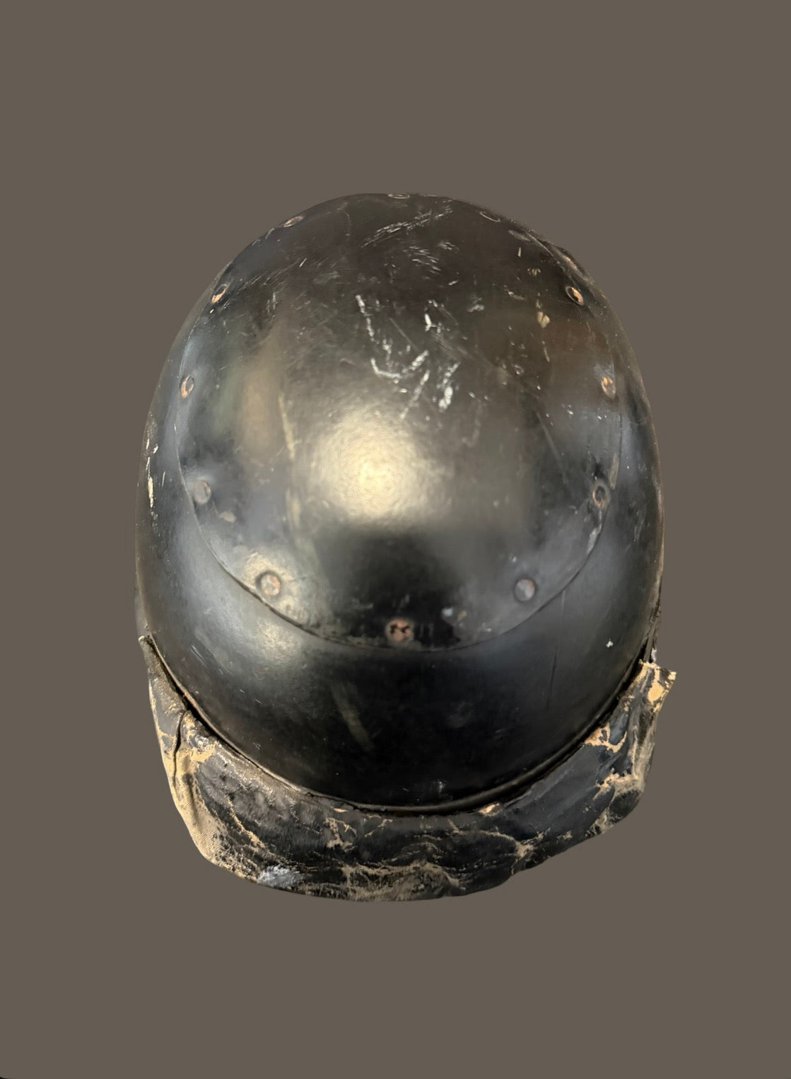 WW2 British Army RAC Tank Crew Helmet Original Royal Armoured Corps Tanker Helmet Size 6 7/8