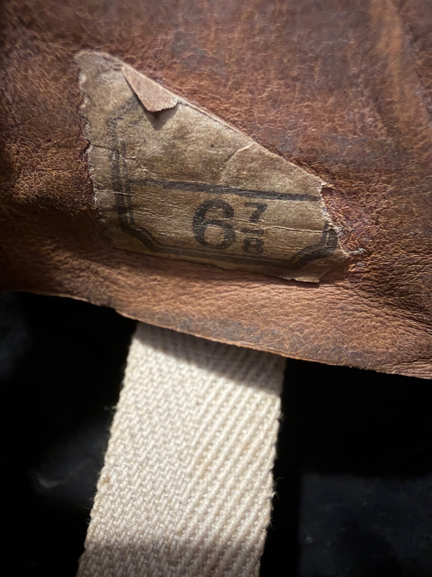 WW2 British Army RAC Tank Crew Helmet Original Royal Armoured Corps Tanker Helmet Size 6 7/8